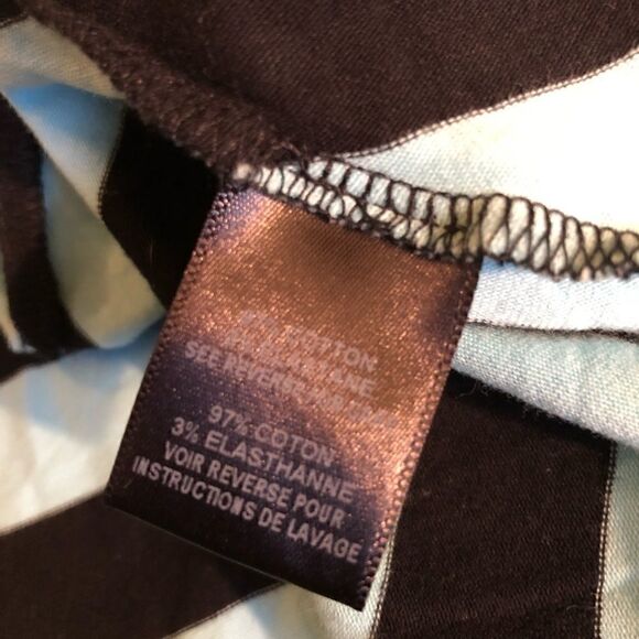 Patterson J Kincaid Gris Striped Skirt Turq/Black - Picture 6 of 8